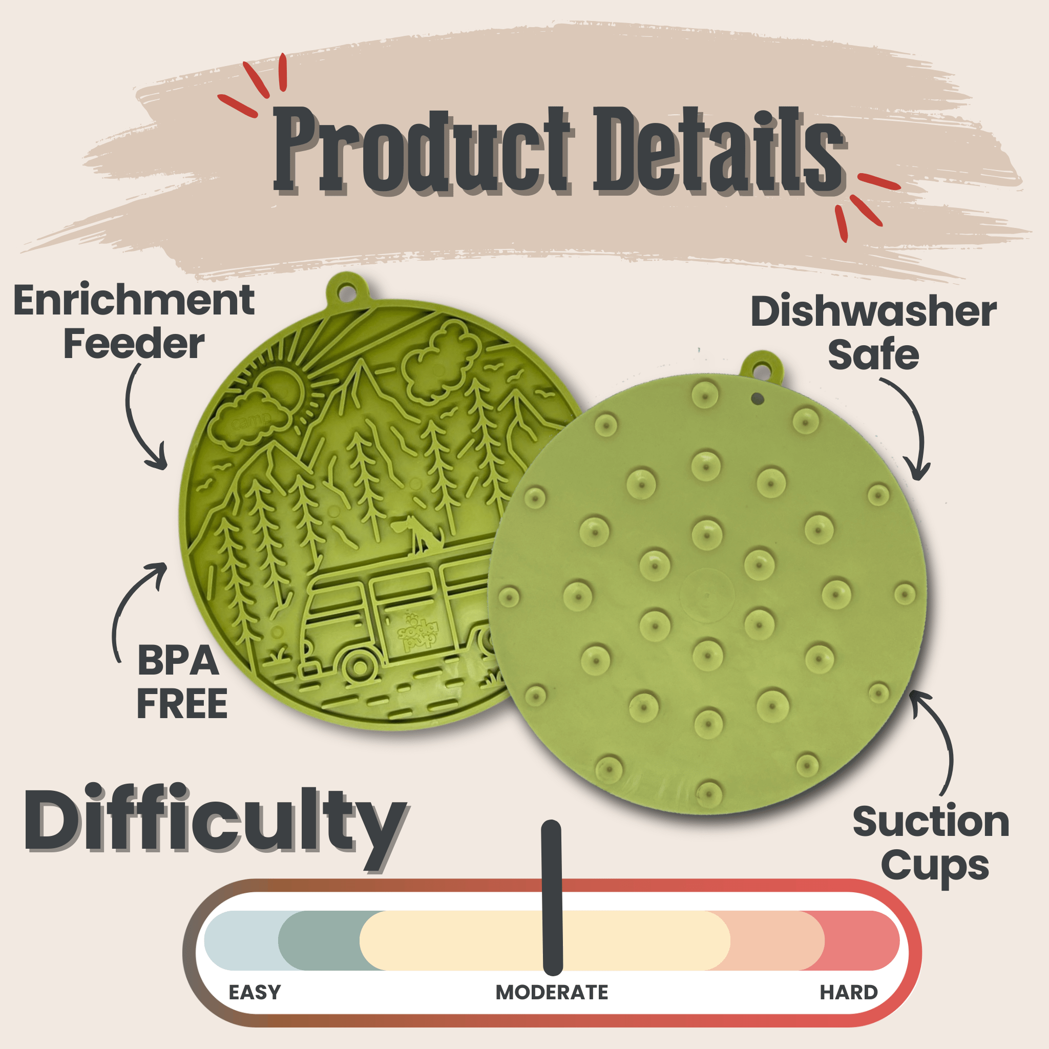 Dog Lick Mats with Suction Cups - Elite Pet Collective