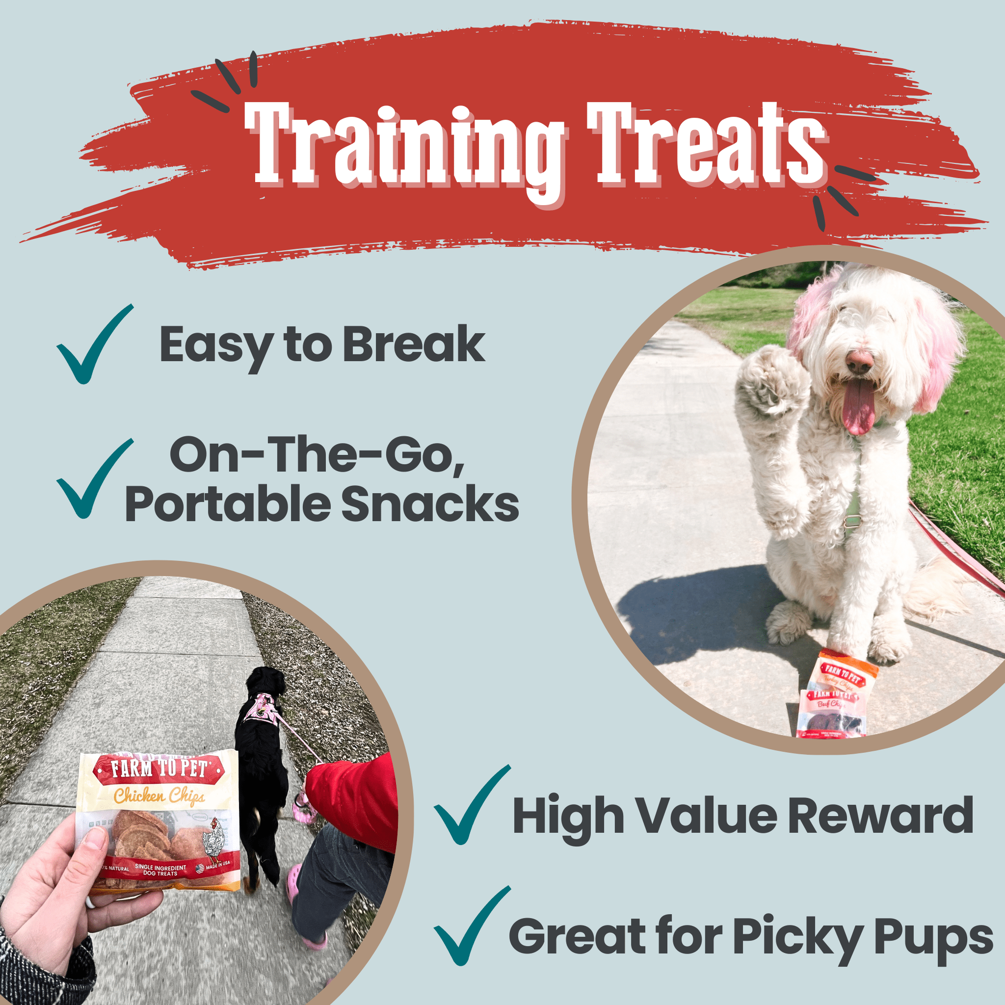 Puppy Packs 'n Snacks Dog Treat Starter Pack | Single-Ingredient Training Treats - Elite Pet Collective