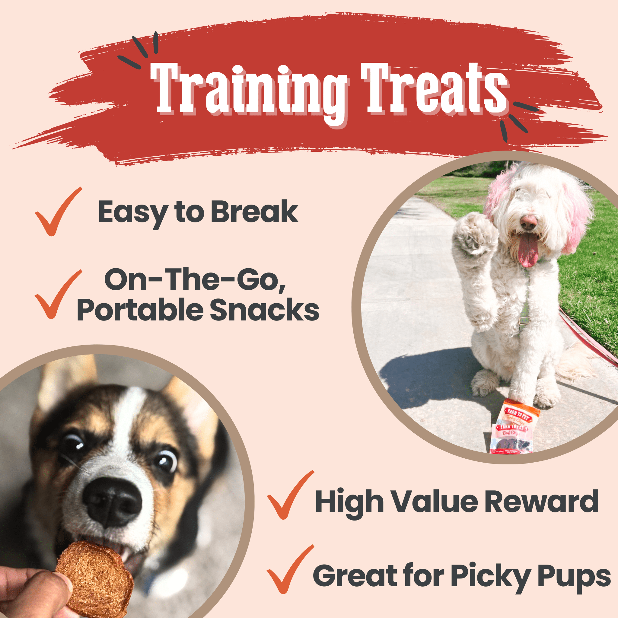 Puppy Packs 'n Snacks Dog Treat Starter Pack | Single-Ingredient Training Treats - Elite Pet Collective