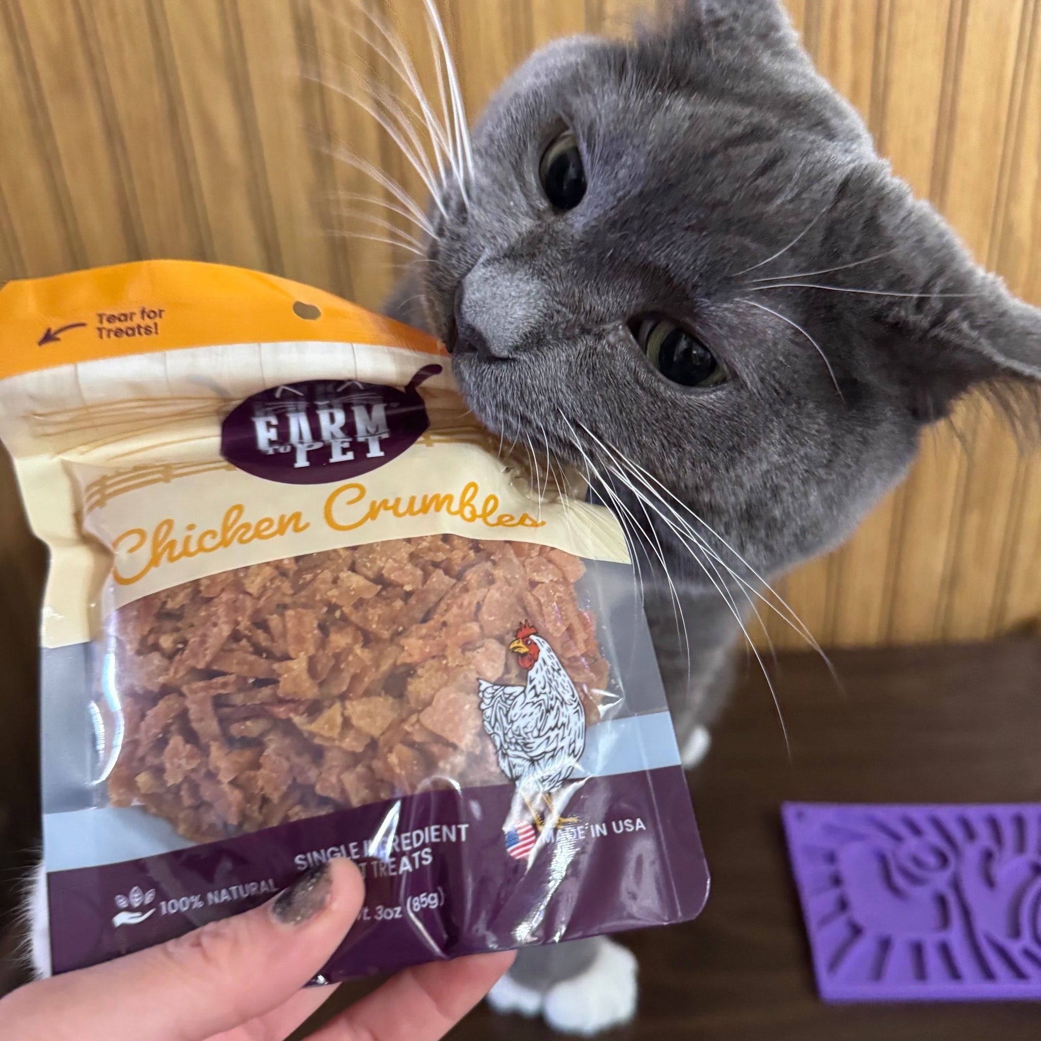 Chicken Crumbles Cat Treats | Single-Ingredient Treats for Cats - Elite Pet Collective