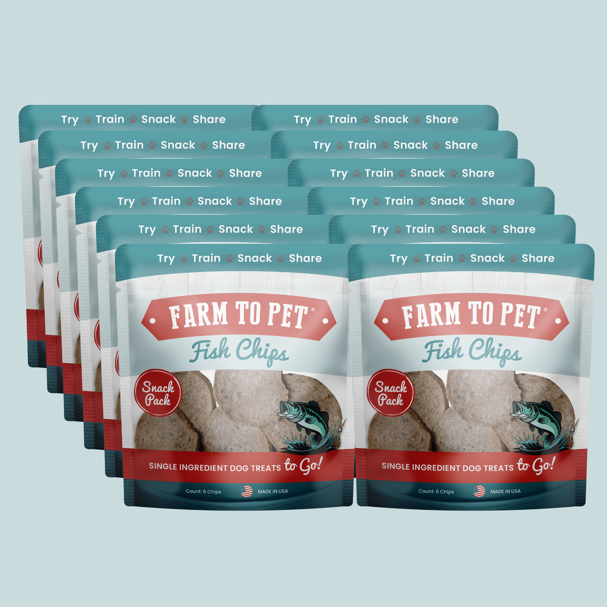 Fish Chips Snack Pack Bundles | Dog Treats for Training & Travel - Elite Pet Collective