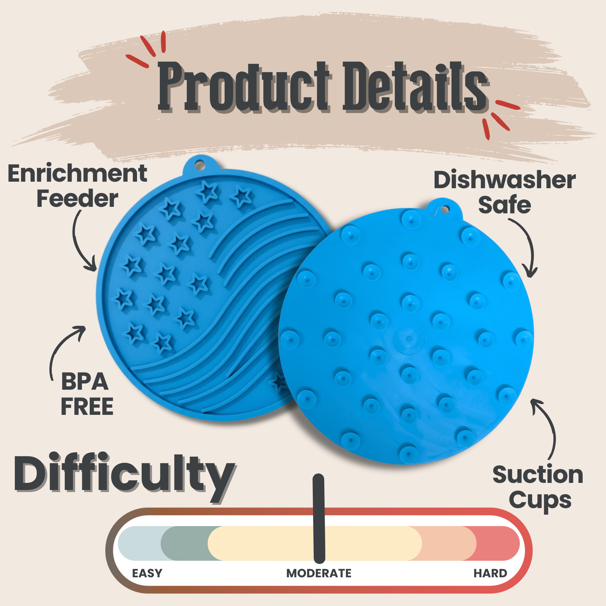 Dog Lick Mats with Suction Cups - Elite Pet Collective