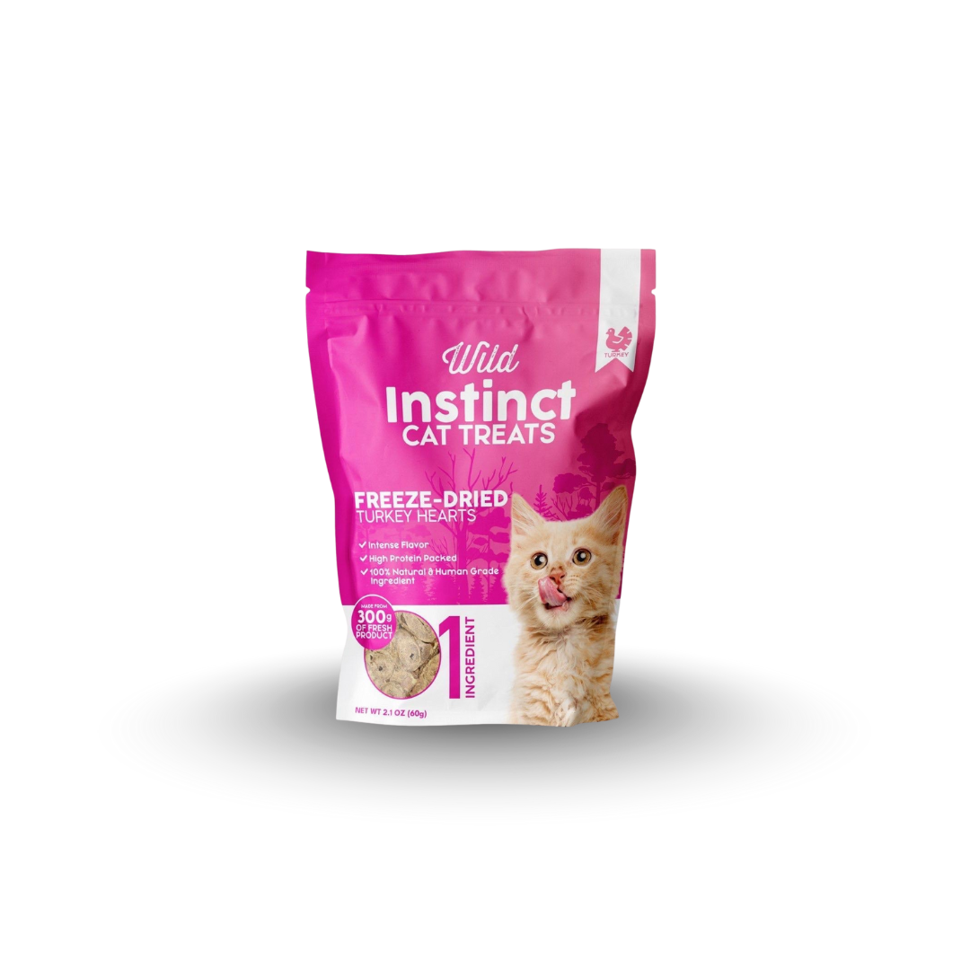 Freeze-Dried Turkey Hearts for Cats - Elite Pet Collective