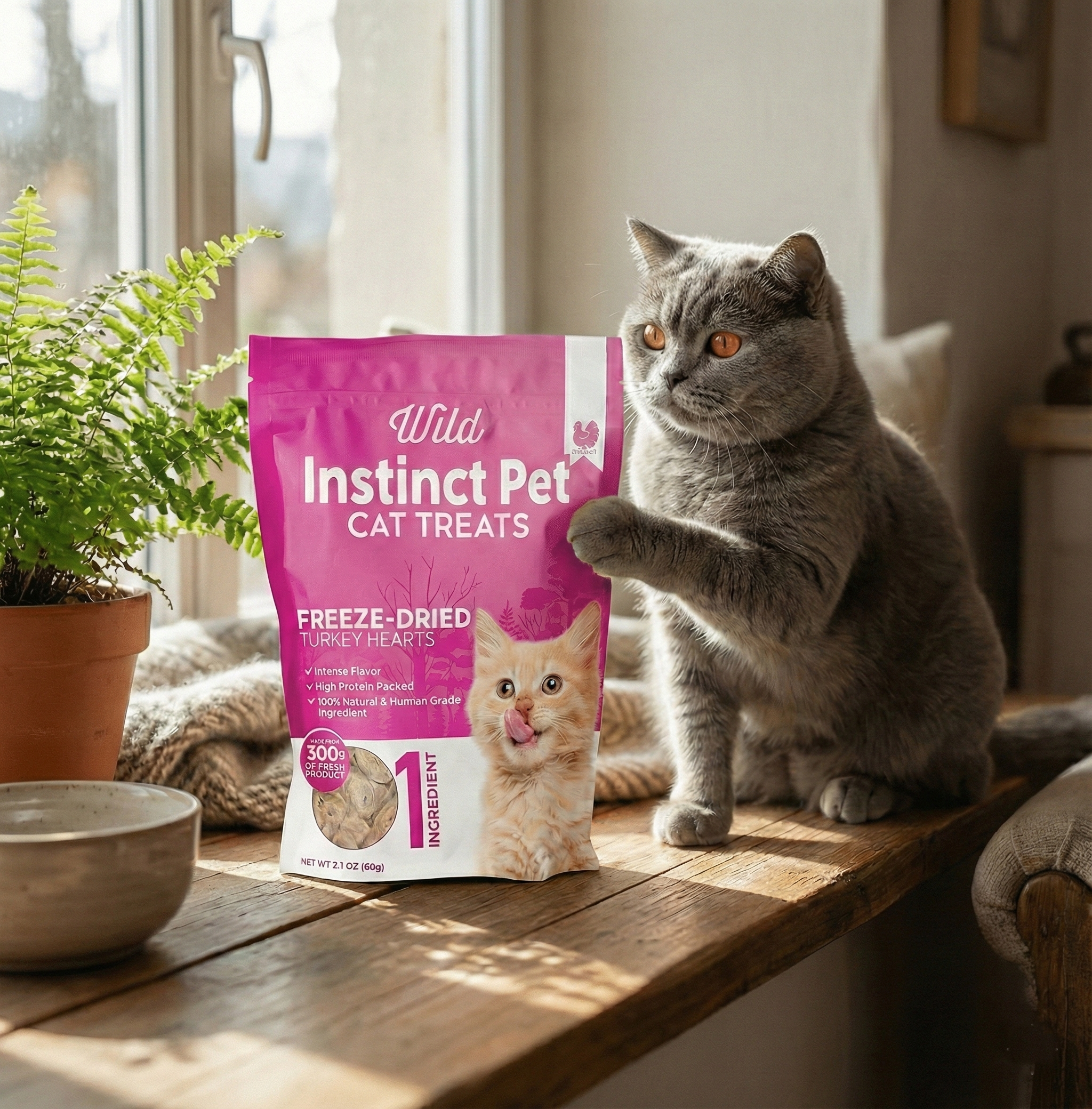 Freeze-Dried Turkey Hearts for Cats - Elite Pet Collective