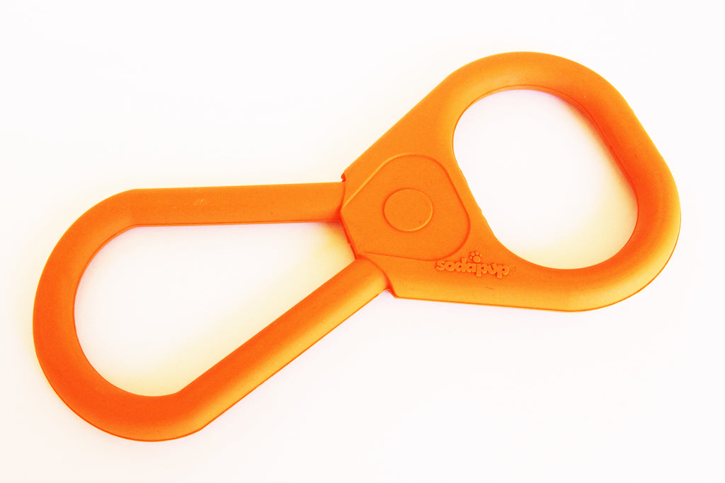 Pop Top Rubber Tug Toy for Interactive Play | Heavy Chewers | USA Made | SodaPup - Elite Pet Collective