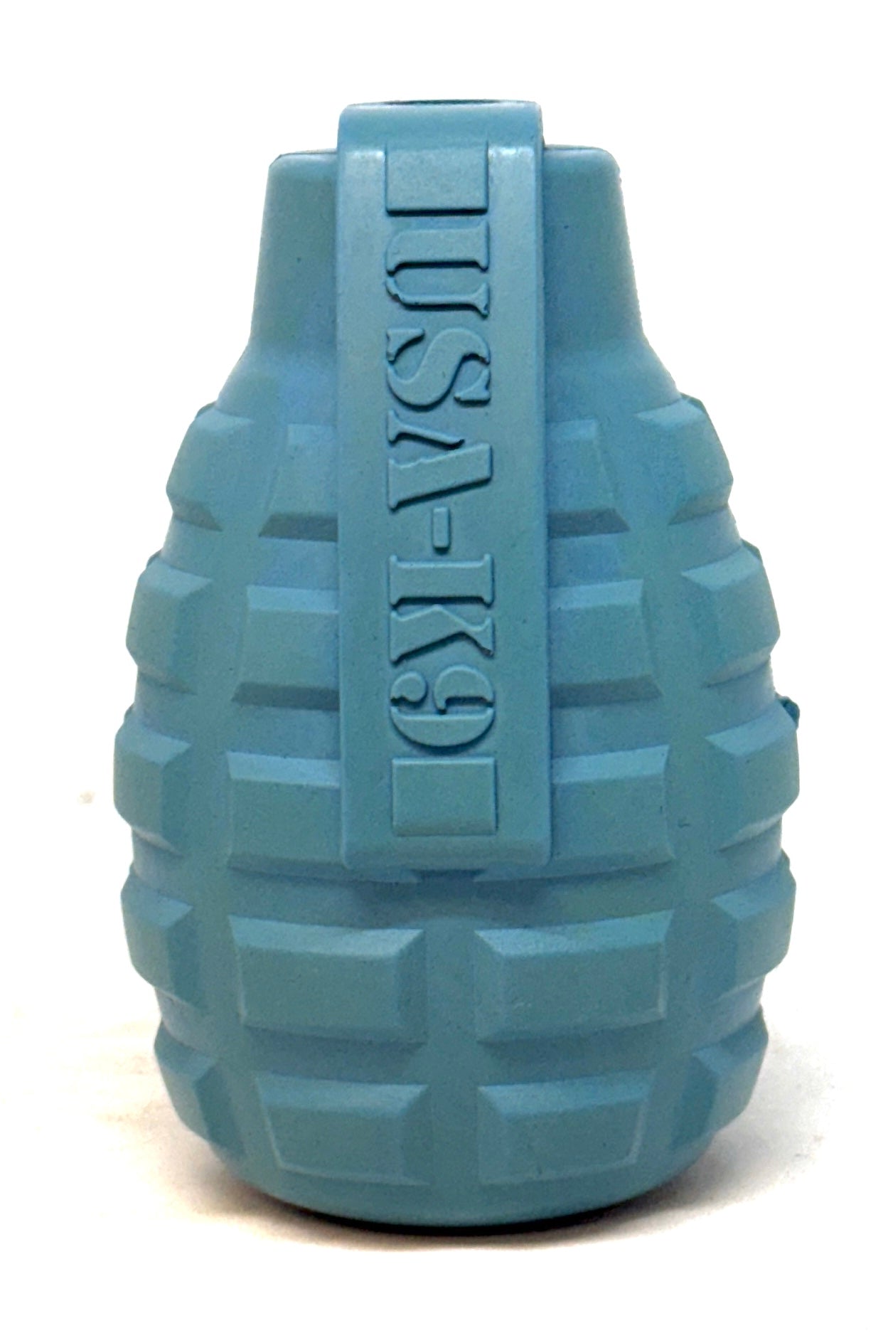 USA-K9 Grenade Rubber Dog Chew Toy | K9 Handler eDispenser Toy | Red & Blue | USA Made - Elite Pet Collective