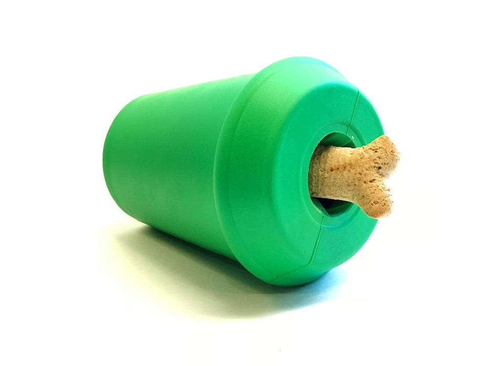 Coffee Cup Rubber Dog Chew Toy for Power Chewers | Treat Dispenser | USA Made - Elite Pet Collective
