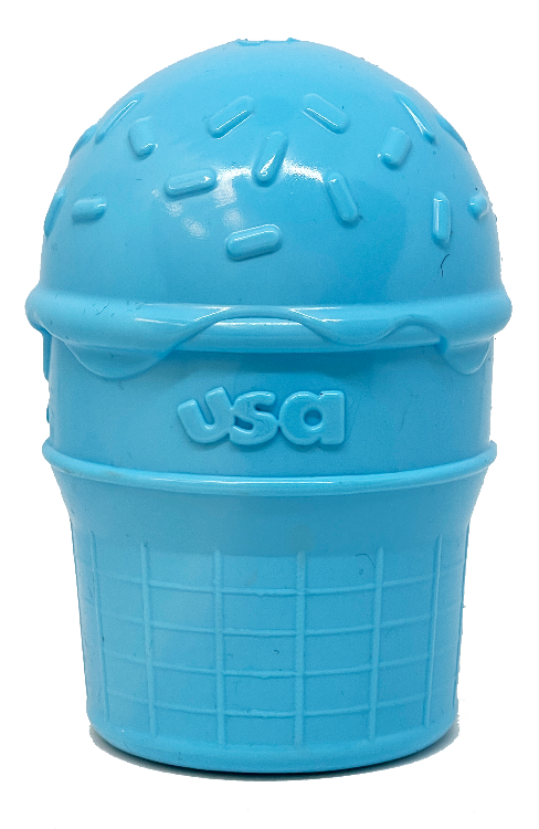 Ice Cream Cone Rubber Dog Chew Toy for Power Chewers | USA Made | SodaPup - Elite Pet Collective