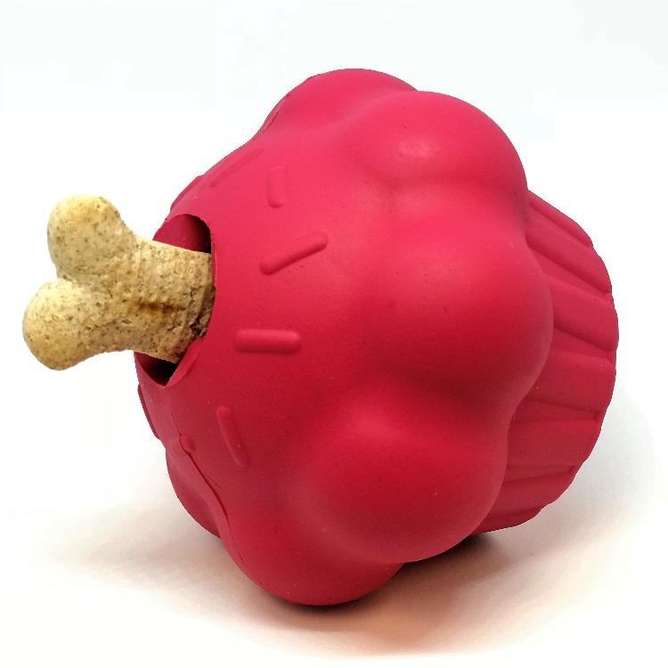 Cupcake eDispenser - Durable Rubber Chew Toy & Treat Dispenser | USA Made - Elite Pet Collective