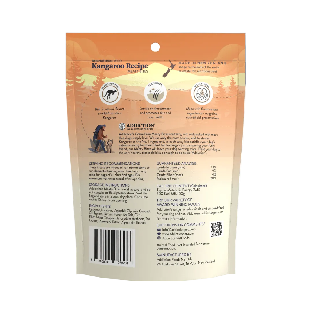 Meaty Bites Grain-free Premium Kangaroo Dog Treats - Elite Pet Collective
