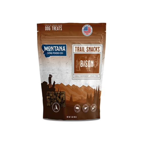 Bison Liver Freeze-Dried Raw Trail Snacks (Treats) for Dogs 3oz - Elite Pet Collective