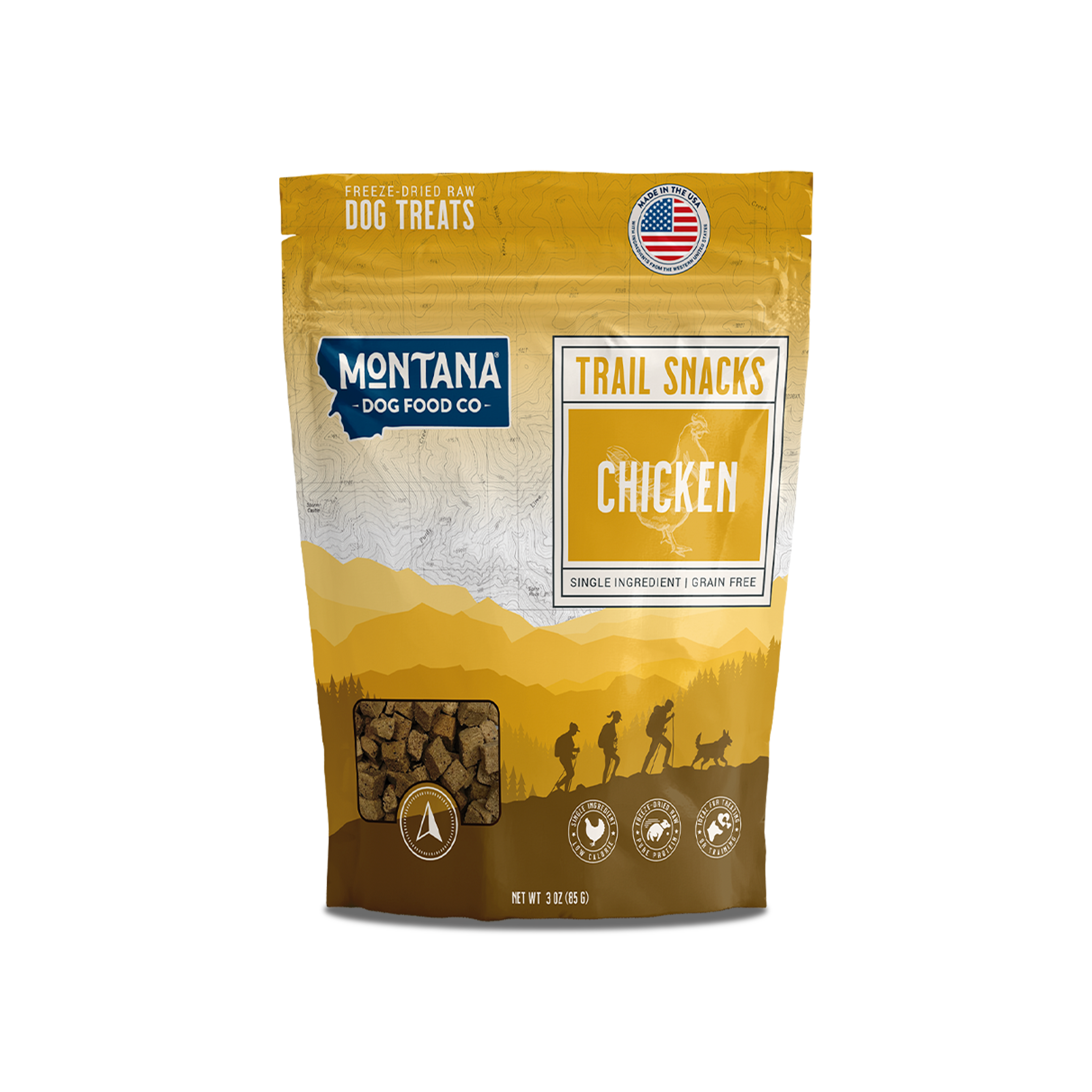 Chicken Breast Freeze-Dried Raw Trail Snacks (Treats) for Dogs 3oz - Elite Pet Collective