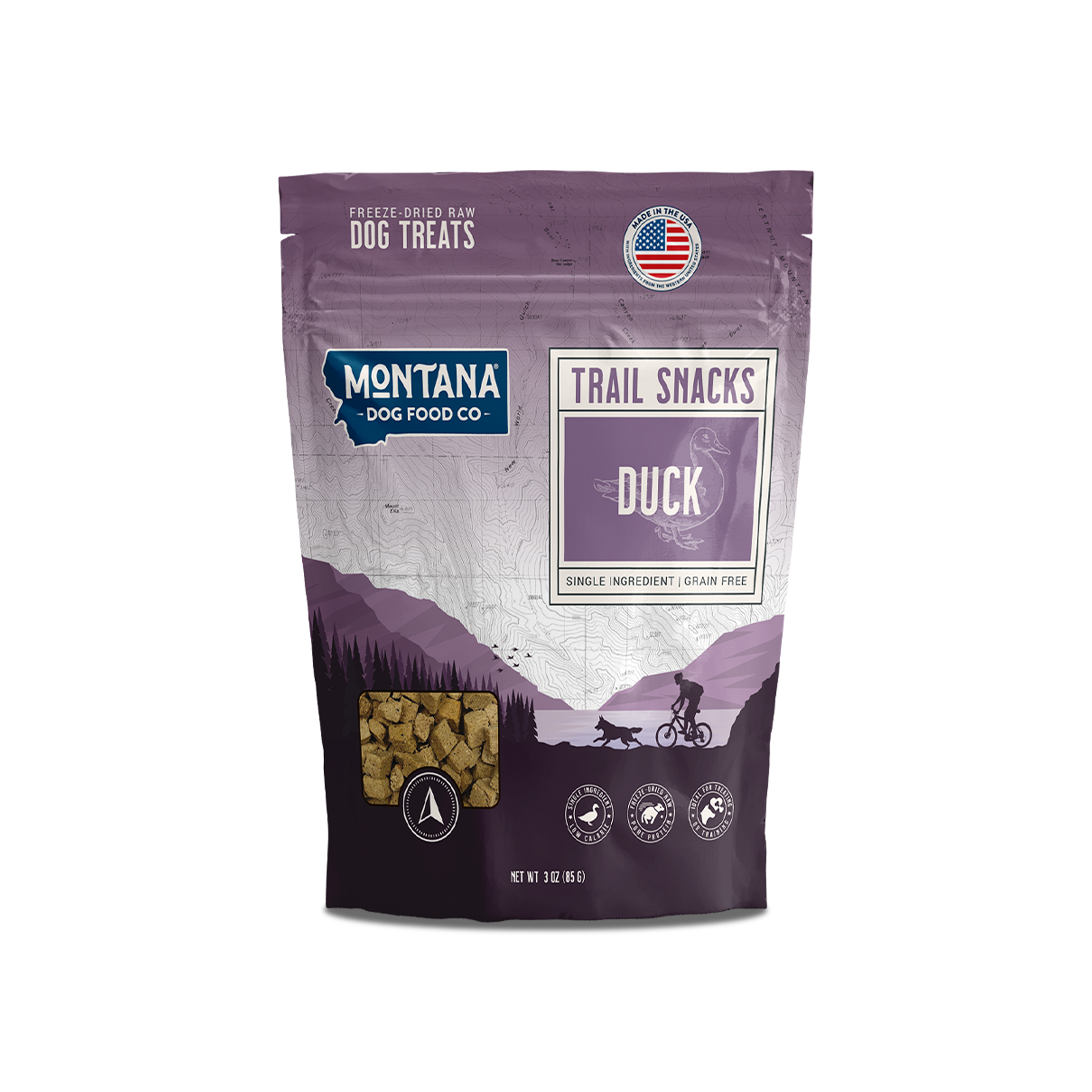 Duck Freeze-dried Raw Trail Snacks (Treats) for Dogs 3oz - Elite Pet Collective