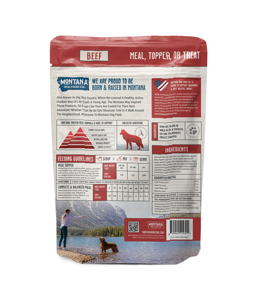 Grain-Free Beef Freeze-Dried Raw Adventure Fuel (Dog Food) - Elite Pet Collective
