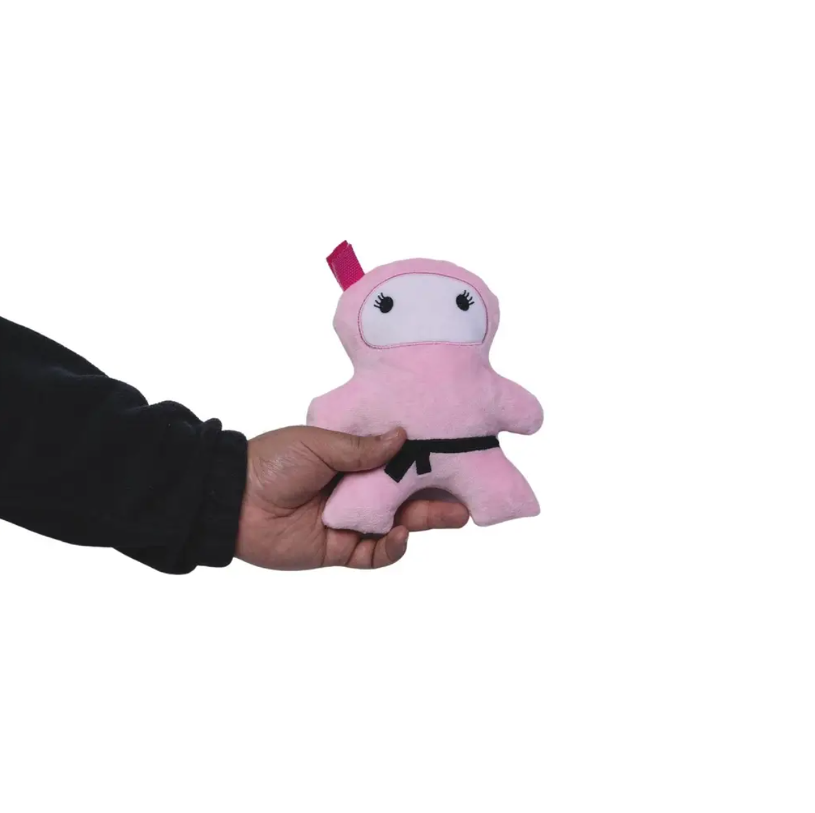 Pink & Black Ninja Love Plush Dog Toy Gift Set – with Squeaker & Crinkle Paper for Fun Play - Elite Pet Collective