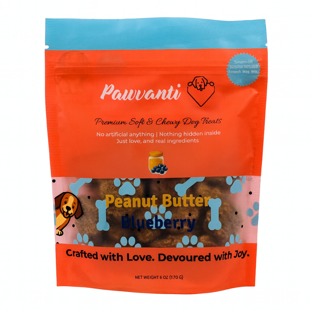 Peanut Butter Blueberry Soft and Chewy Dog Treats - Elite Pet Collective