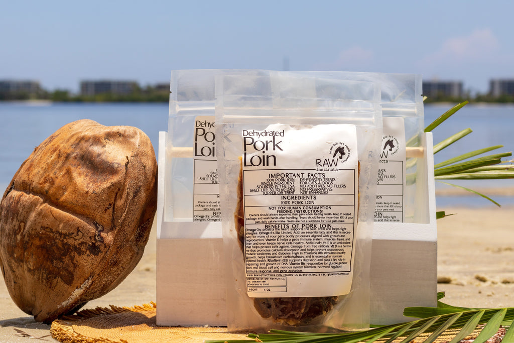 Dehydrated Pork Loin | Raw Instincts | USA-Sourced, Small Batch Treat for Cats & Dogs - Elite Pet Collective