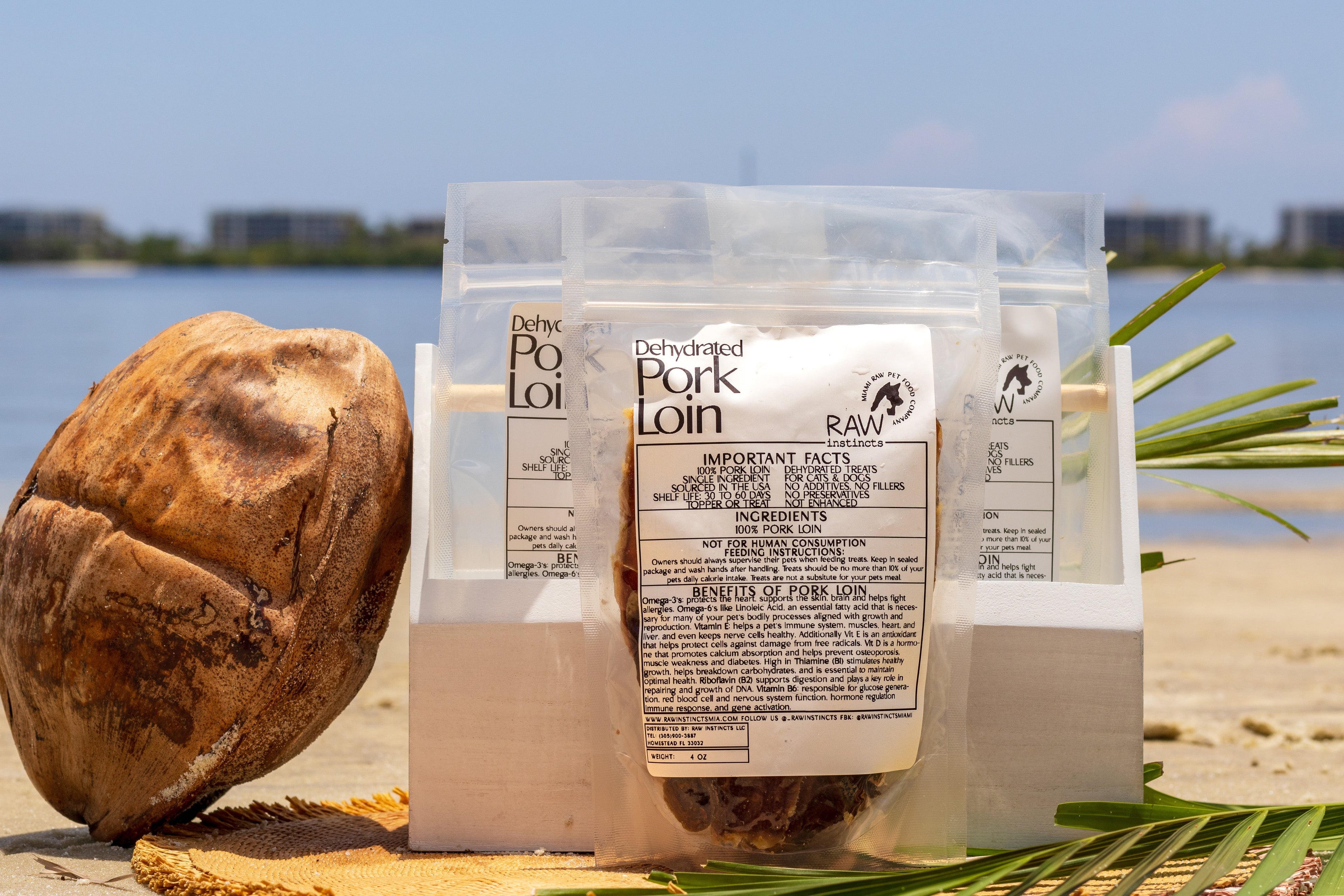 Dehydrated Pork Loin | Raw Instincts | USA-Sourced, Small Batch Treat for Cats & Dogs - Elite Pet Collective