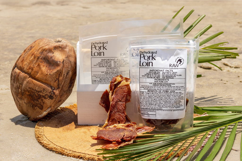 Dehydrated Pork Loin | Raw Instincts | USA-Sourced, Small Batch Treat for Cats & Dogs - Elite Pet Collective