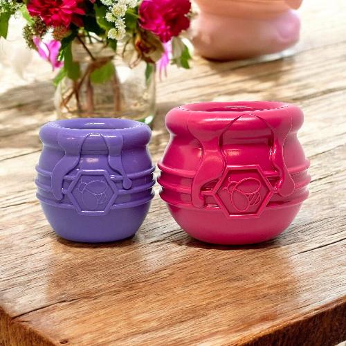 Honey Pot Dog eCup Treat Dispenser | Durable PUP-X Rubber Enrichment Toy | USA Made - Elite Pet Collective