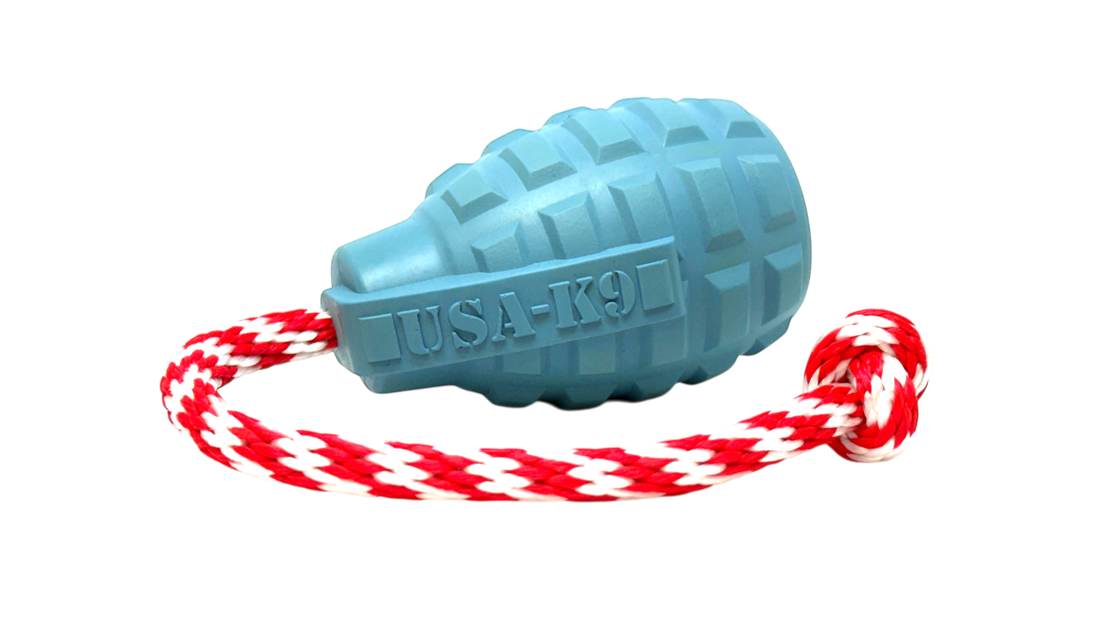 USA-K9 Grenade Shaped Rubber Dog Toy - Chew, Treat Dispenser & Tug Toy | USA - Elite Pet Collective