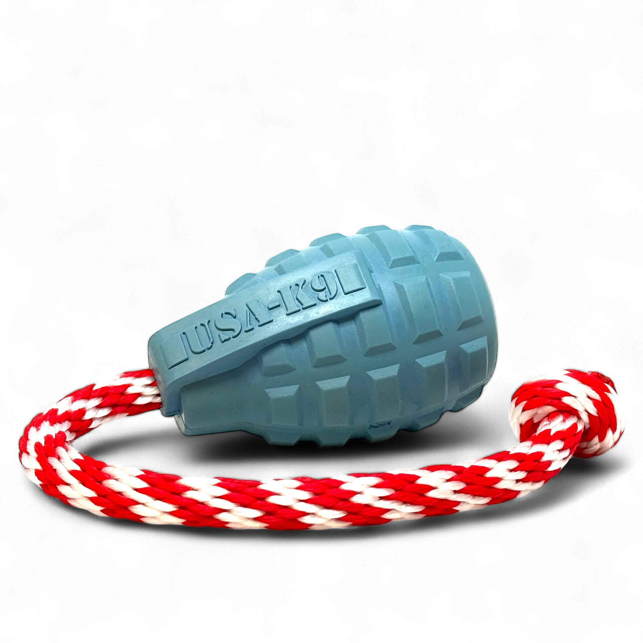 USA-K9 Grenade Shaped Rubber Dog Toy - Chew, Treat Dispenser & Tug Toy | USA - Elite Pet Collective
