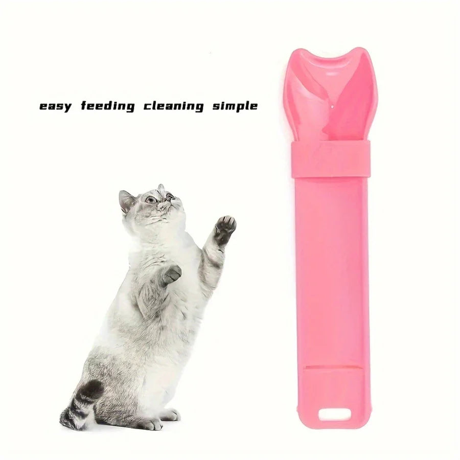 Pet Supplies Cat Strip Squeeze Spoon Cat Strip Feeder for Lickable Wet Cat Treats Pet Liquid Snack Feeding Tool Cat Feeder - Elite Pet Collective