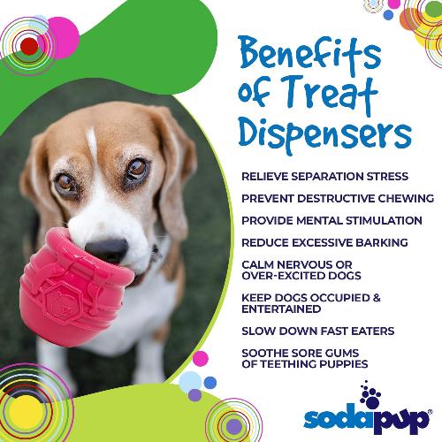 Honey Pot Dog eCup Treat Dispenser | Durable PUP-X Rubber Enrichment Toy | USA Made - Elite Pet Collective