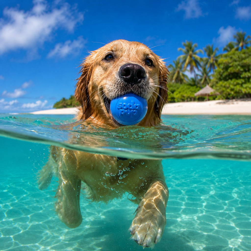 Squeak Ball - Durable Squeaky Dog Toy, Floats, Chew Toy | USA Made - Elite Pet Collective