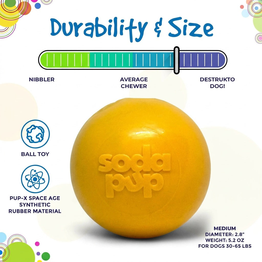 Squeak Ball - Durable Squeaky Dog Toy, Floats, Chew Toy | USA Made - Elite Pet Collective