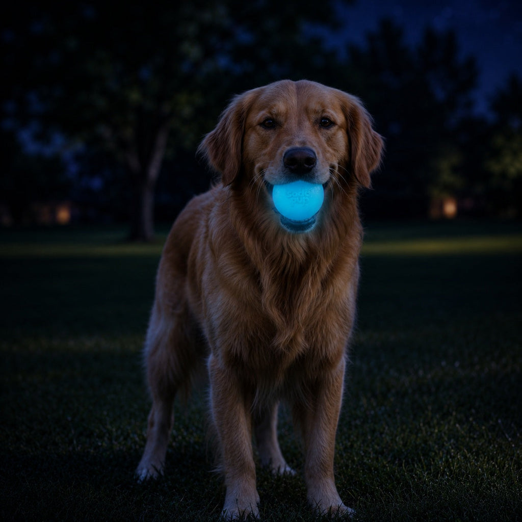 Strobe Ball Light-Up Dog Toy - Durable Floating Chew Ball | Made in USA - Elite Pet Collective
