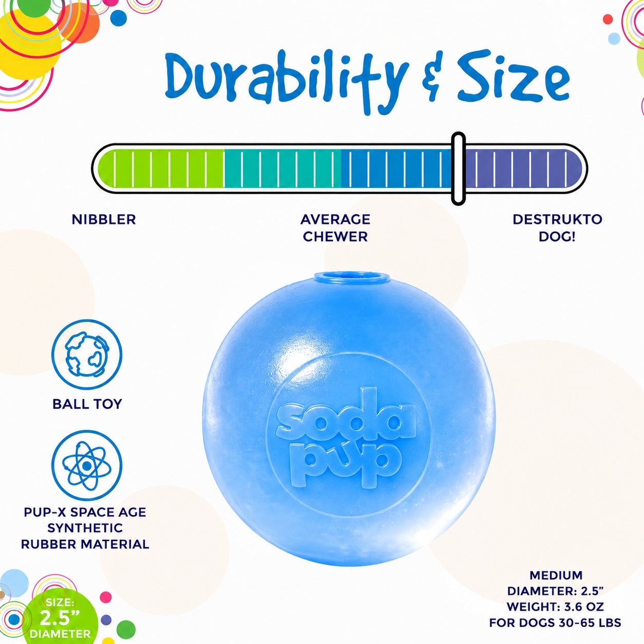 Strobe Ball Light-Up Dog Toy - Durable Floating Chew Ball | Made in USA - Elite Pet Collective