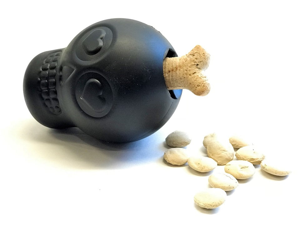 Magnum Sugar Skull Dog Chew Toy & Treat Dispenser - USA Made | SodaPup - Elite Pet Collective