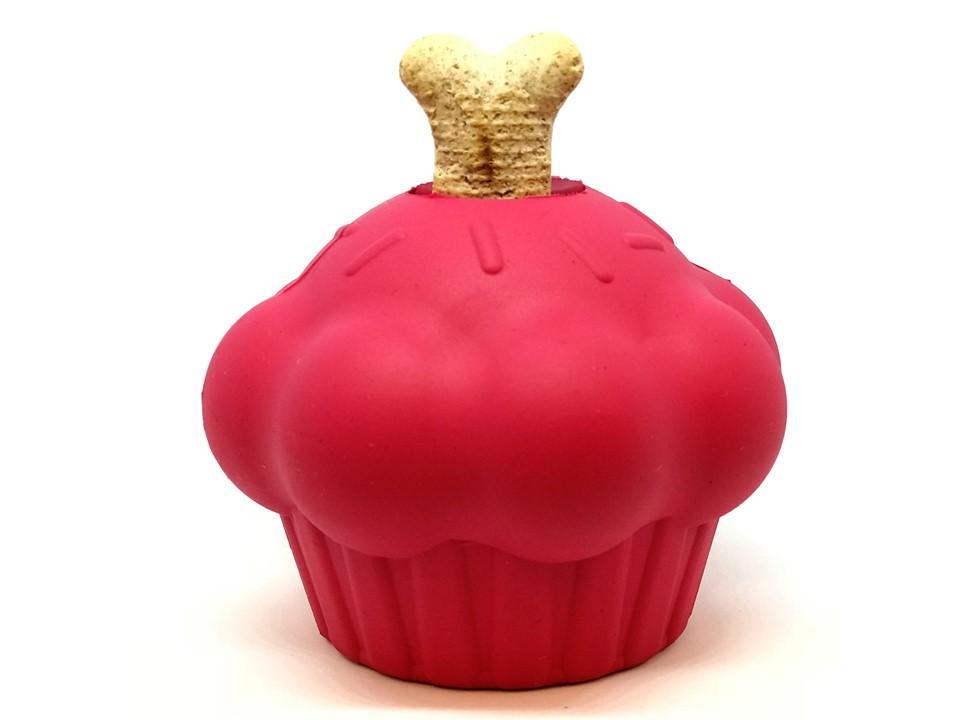 Cupcake eDispenser - Durable Rubber Chew Toy & Treat Dispenser | USA Made - Elite Pet Collective
