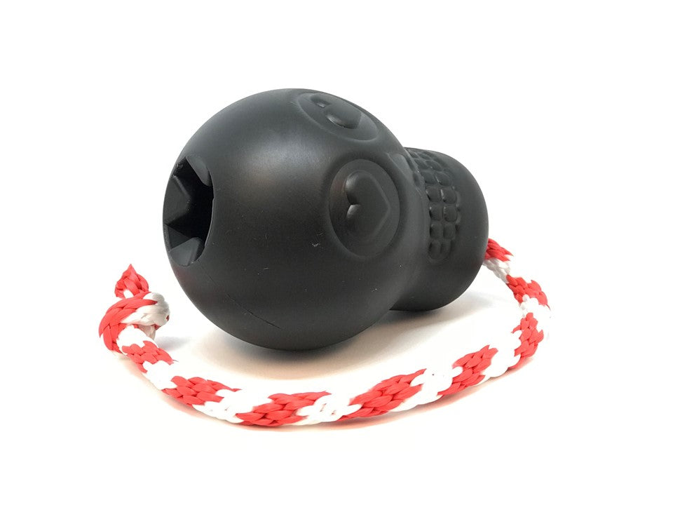 USA-K9 Magnum Skull - Black Magnum Rubber Chew Toy for Extreme Chewers | USA Made - Elite Pet Collective