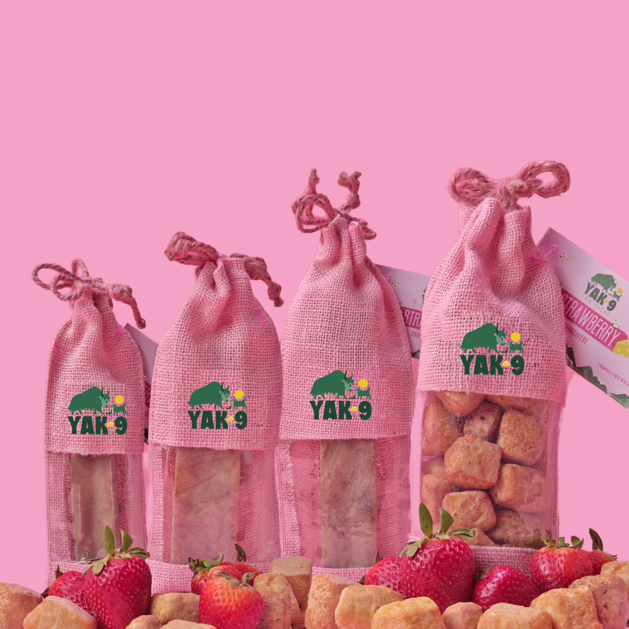 Strawberry Cheese Chews for Dogs - Elite Pet Collective