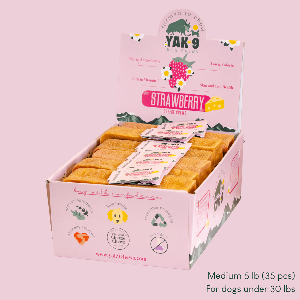 Strawberry Cheese Chews for Dogs - Elite Pet Collective