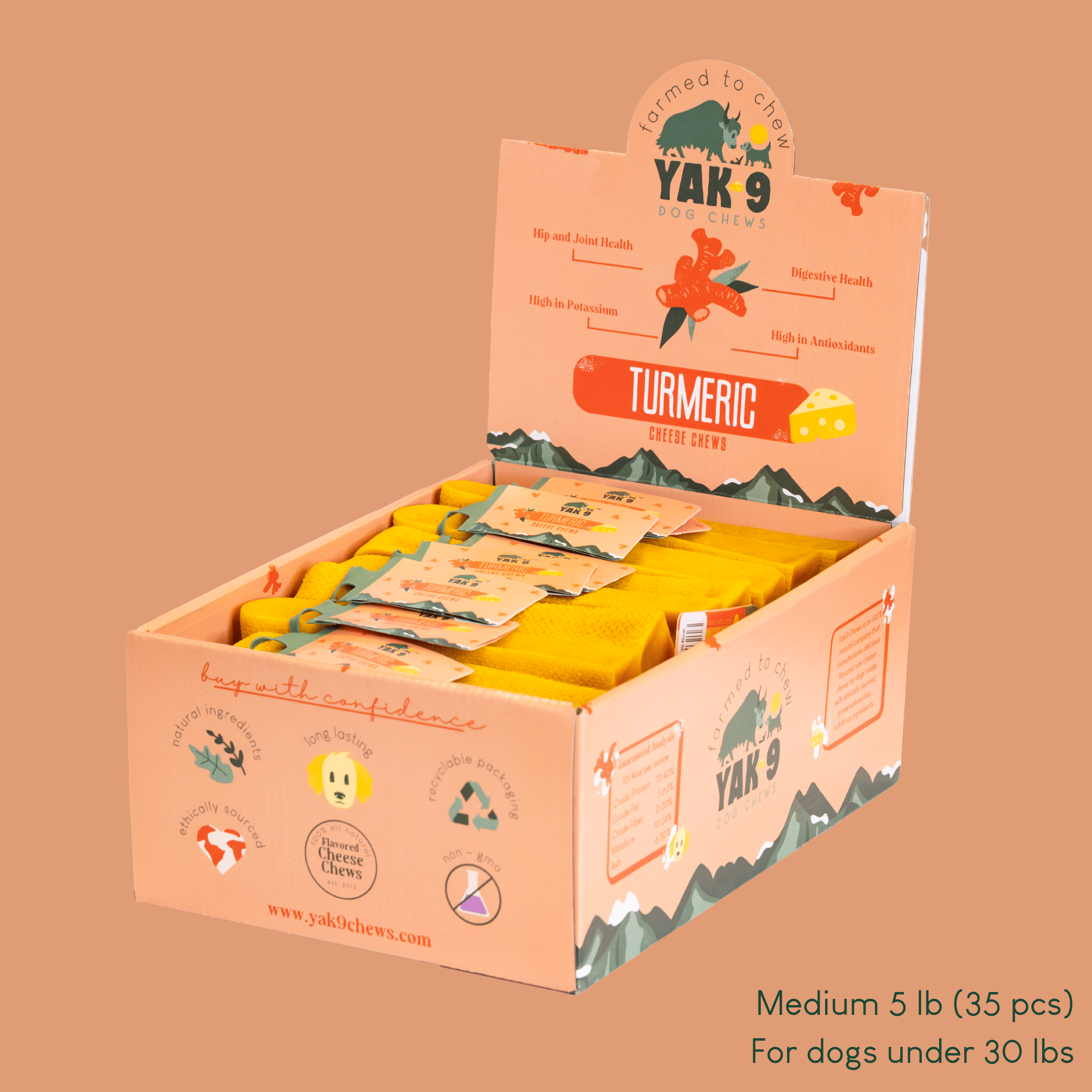 Turmeric Cheese Chews for Dogs - Elite Pet Collective