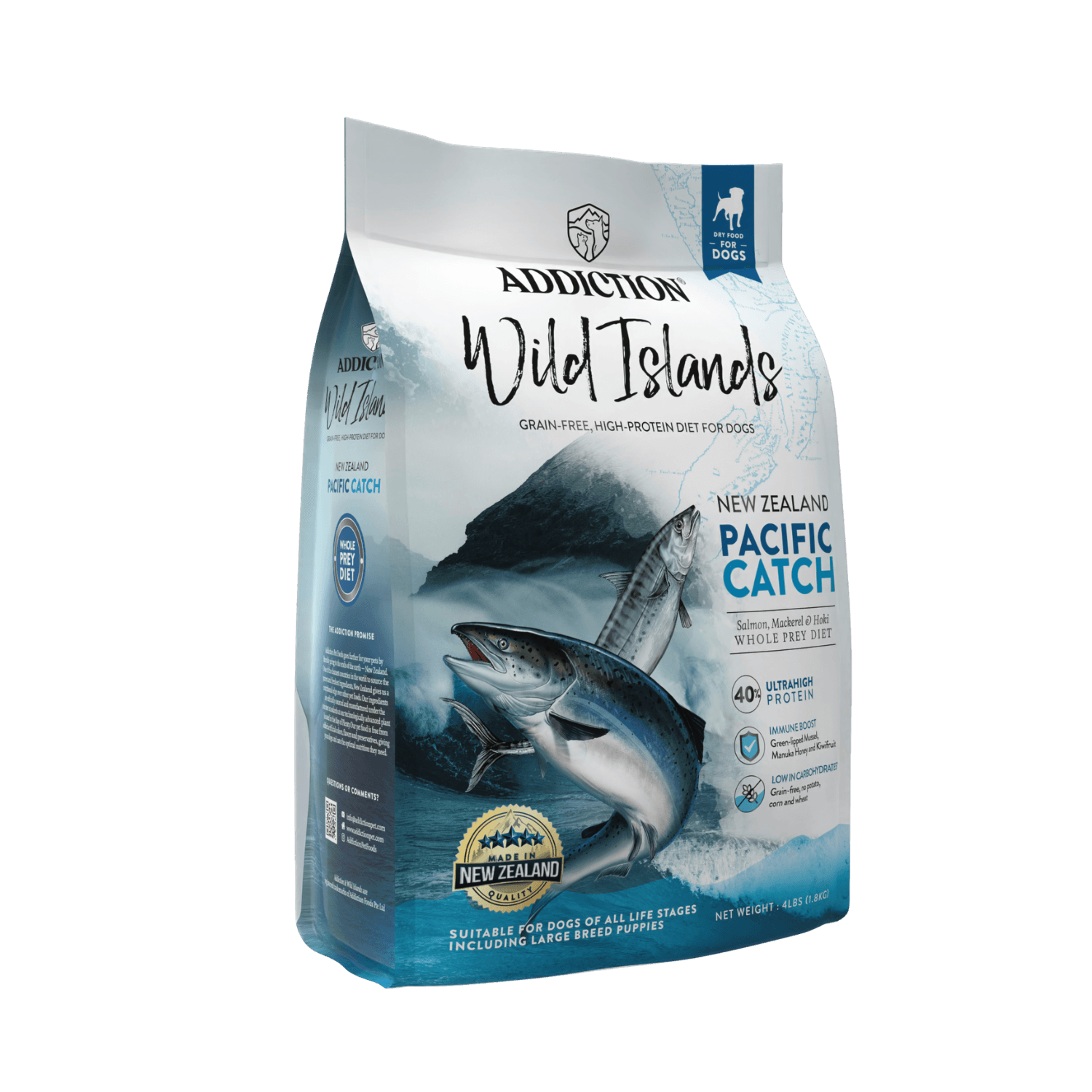 Wild Islands Pacific Catch Premium King Salmon Mackerel & Hoki Dry Dog Food - Elite Pet Collective