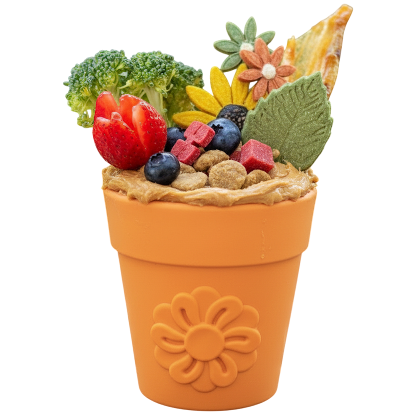Large Flower Pot eCup Dog Treat Dispenser | Durable USA-Made Enrichment Toy | SodaPup - Elite Pet Collective