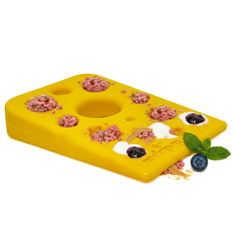 Swiss Cheese Wedge Nylon Dog Chew Toy for Aggressive Chewers | SodaPup - Elite Pet Collective