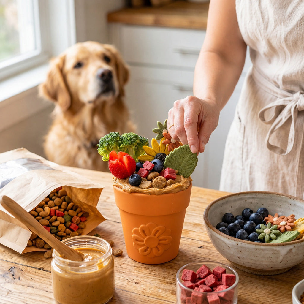 Large Flower Pot eCup Dog Treat Dispenser | Durable USA-Made Enrichment Toy | SodaPup - Elite Pet Collective