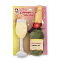 Champawgne-Cheers Plush Dog Toy Gift Set – with Squeaker & Crinkle Paper - Elite Pet Collective
