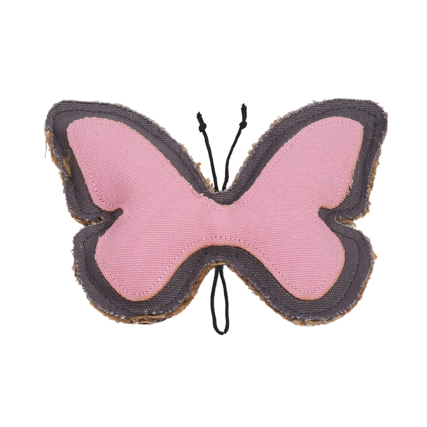 Country Living Canvas & Jute Butterfly-Shaped Dog Chew Toy – Durable, Safe and Non-Toxic - Elite Pet Collective