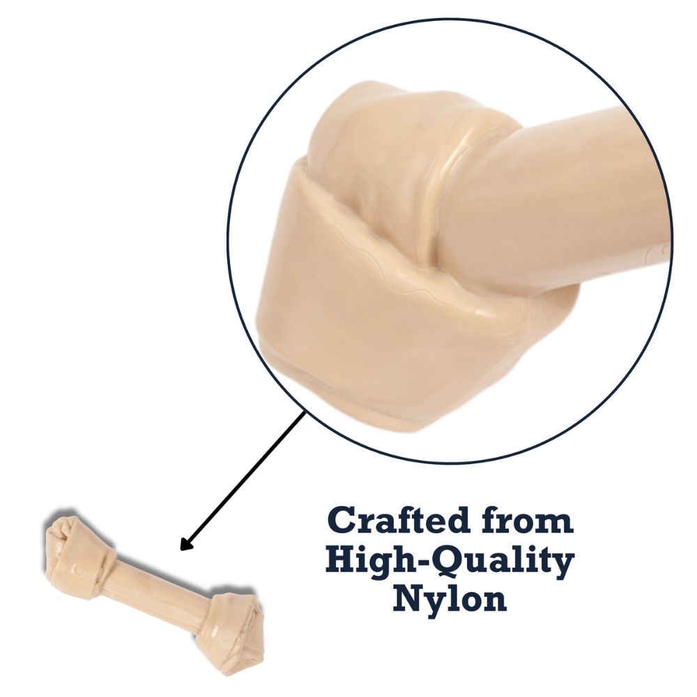 Country Living Nylon Bone Dog Chew Toy – Durable Rawhide-Shaped - Elite Pet Collective