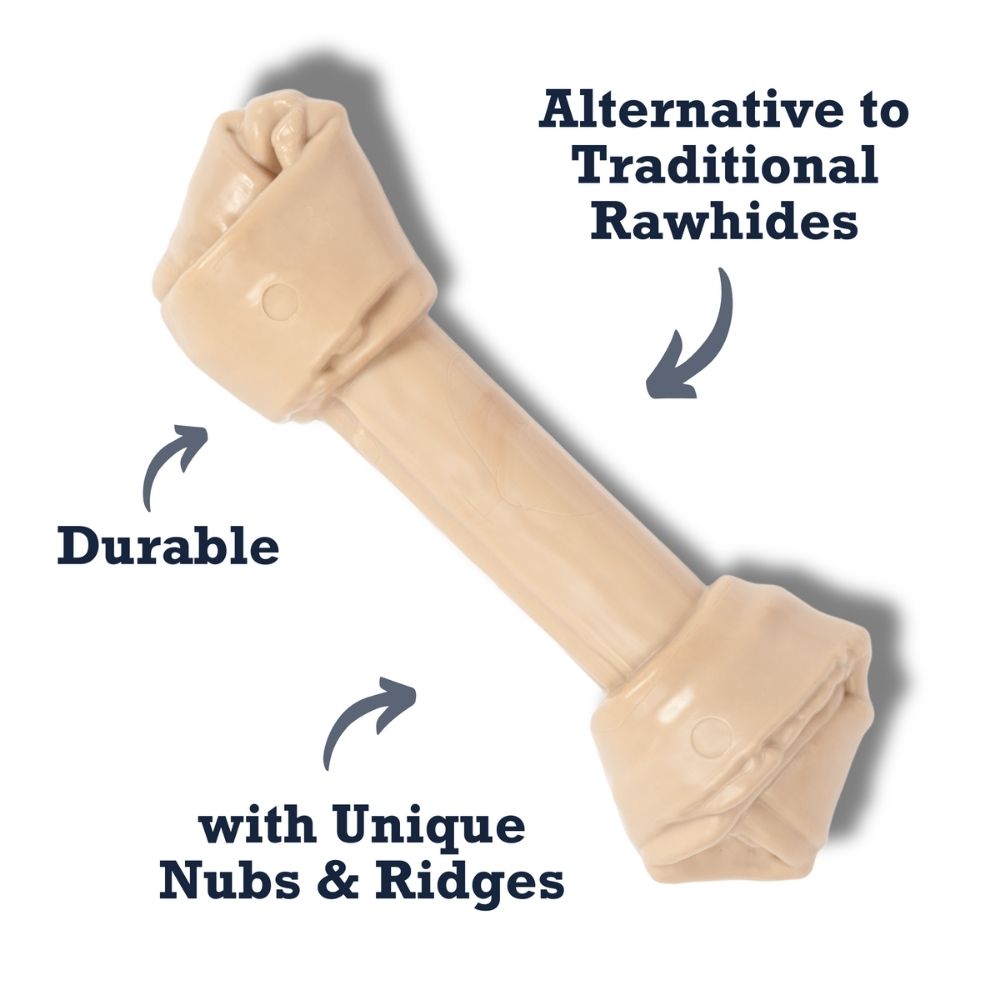 Country Living Nylon Bone Dog Chew Toy – Durable Rawhide-Shaped - Elite Pet Collective