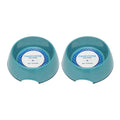 Country Living Set of 2 Natural Fiber Dog Bowls – Teal Blue - Elite Pet Collective