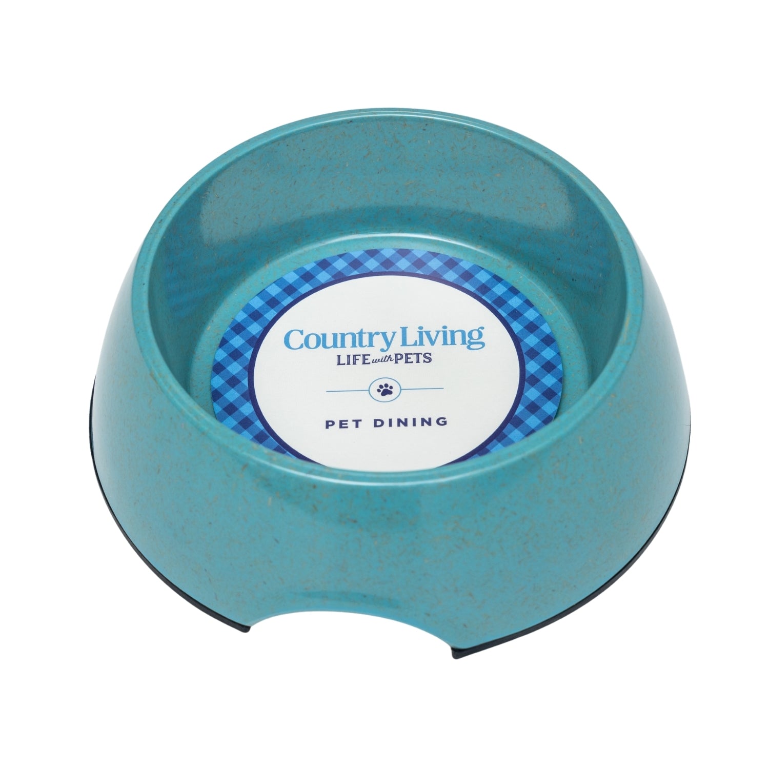 Country Living Set of 2 Natural Fiber Dog Bowls – Teal Blue - Elite Pet Collective