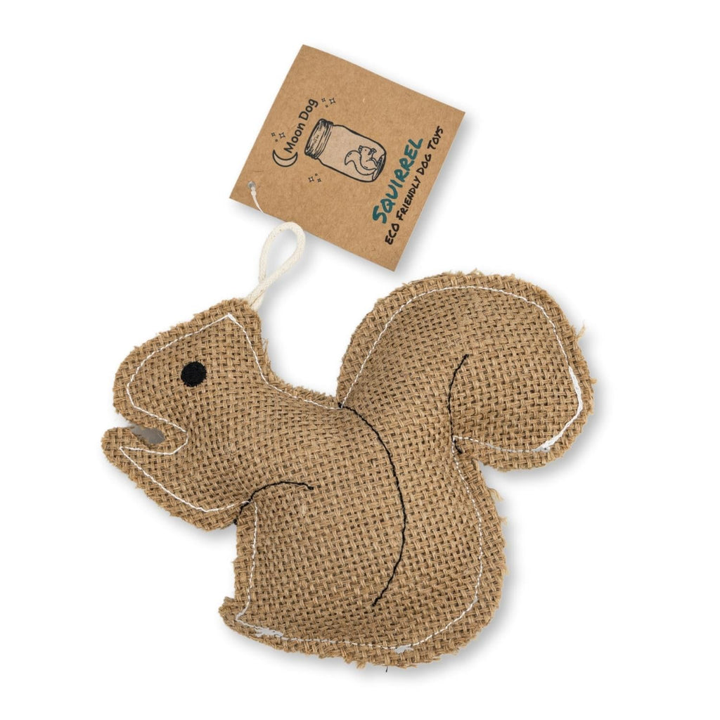 Rustic Jute Squirrel Dog Chew Toy – Non-Toxic & Safe, Soft & Gentle - Elite Pet Collective