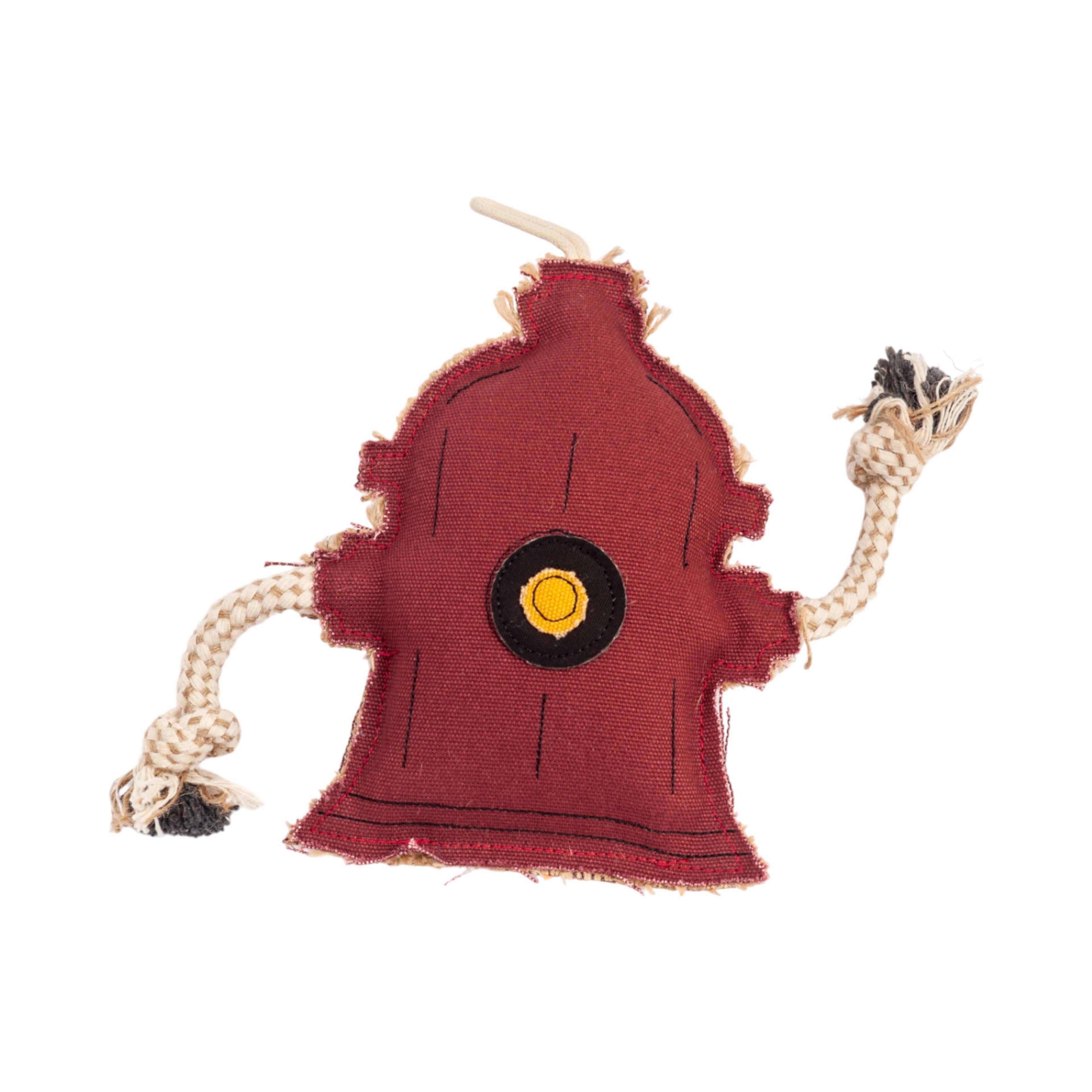 Country Living Canvas & Jute Fire Hydrant Dog Chew Toy – Durable, Safe and Non-Toxic - Elite Pet Collective